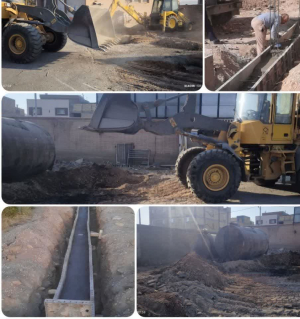 عملیات احداث انبار مخازن سوخت واحد موتوری و حمل ونقل