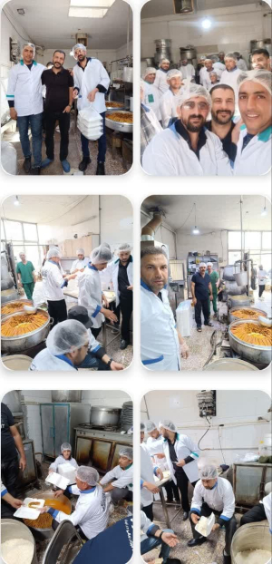 مراسم توزیع ۲۷۰۰ پرس غذای نذری