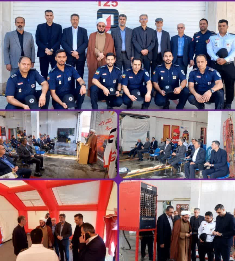 تجليل از آتش نشانان شهرداری زیباشهر