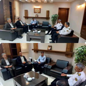 جلسه مدیریت شهری زیباشهر با رئیس پليس راهور شهرستان مبارکه