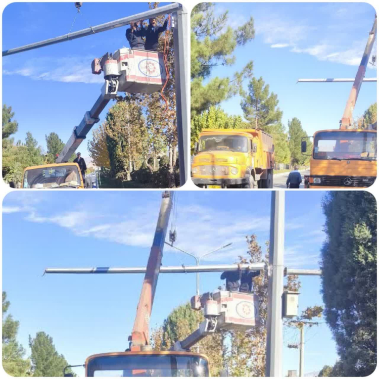 راه اندازی و اصلاح دوربین های پایش تصویری در راستای ارتقای امنیت شهروندان توسط شهرداری زیباشهر