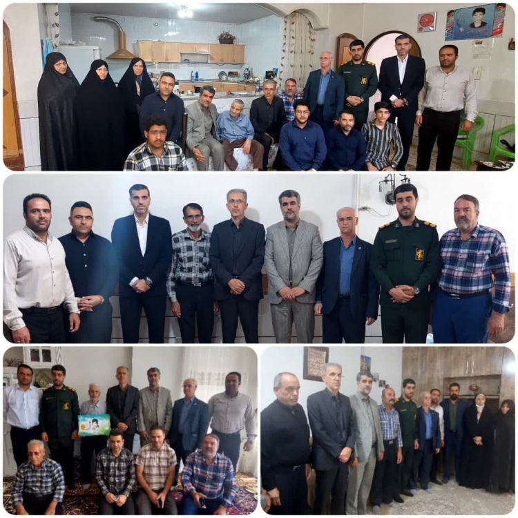 ⯑⯑دیدار شهردار ، اعضای شورای اسلامی زیباشهر،  بخشدار گرکن جنوبی،  فرمانده حوزه ۲ امام حسن (ع) ، هیئت رزمندگان با خانواده معظم شهدا و ایثارگران زیباشهر و روستاهای بخش گرکن جنوبی به مناسبت هفته دفاع مقدس