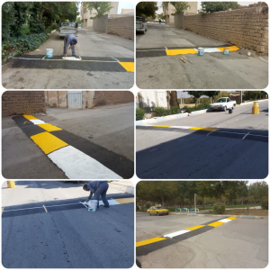 رنگ آمیزی و آشکار سازی سرعتکاه های سطح شهر