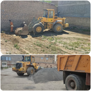 پاکسازی و جمع آوری نخاله های ساختمانی رها شده در سطح شهر