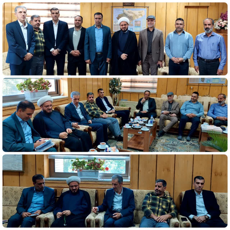 دیدار مدیریت شهری زیباشهر و امام جمعه زیباشهر با فرماندار شهرستان مبارکه
