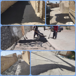 تداوم عملیات لکه گیری و آسفالت ترانشه ها