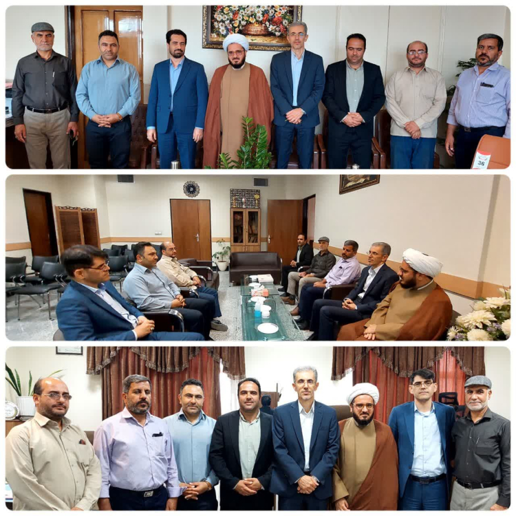 دیدار صمیمانه مدیریت شهری و امام جمعه زیباشهر با  ریاست دادگستری و دادستان شهرستان مبارکه