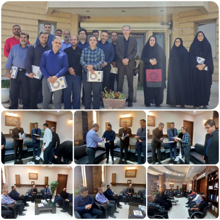 تقدیر از کارمندان خدوم شهرداری زیباشهر به مناسبت هفته دولت و روز کارمند