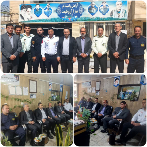 دیدار مدیریت شهری زیباشهر به مناسبت هفته انتظامی با سبز پوشان زحمت کش نیروی انتظامی بخش زیباشهر