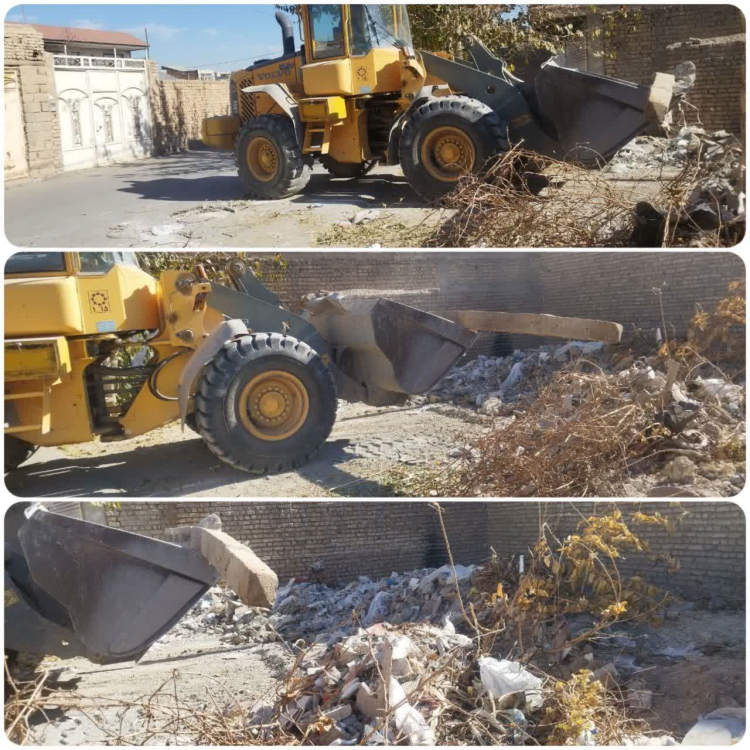 جمع آوری نخاله ها و شاخه های بریده شده از درختان توسط شهروندان و دپو در محل های غیر مجاز