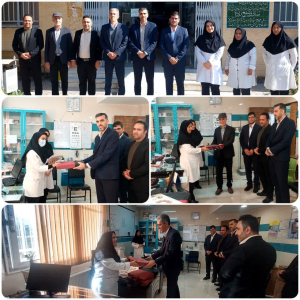 تجلیل مدیریت شهری زیباشهر از پرستاران مرکز خدمات جامع سلامت زیباشهر به مناسبت ولادت حضرت زینب (س) و روز پرستار