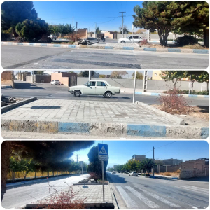 اصلاح رفیوژ وسط بلوار امام خمینی(ره) جهت دسترسی شهروندان محترم