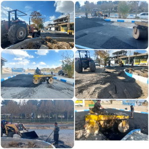 تداوم  عملیات زیر سازی و  آسفالت معابر خاکی  و لکه گیری ترانشه های سطح شهر