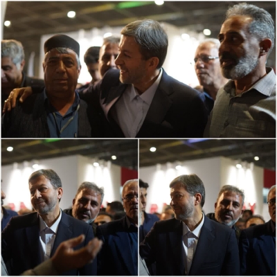 حضور استاندار محترم اصفهان در غرفه شهرداری زیباشهر نمایشگاه بین المللی