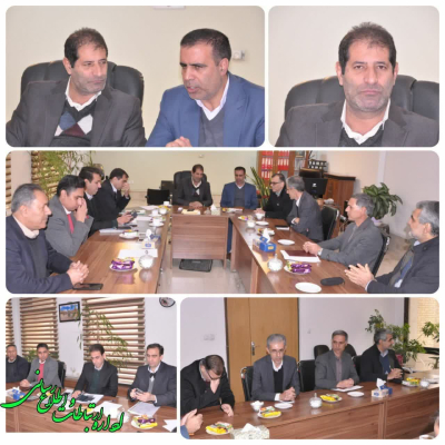 نشست مشترک فرماندار ، شهرداران و رئیس اداره راه و شهرسازی شهرستان مبارکه  با مدیرکل راه و شهرسازی استان اصفهان